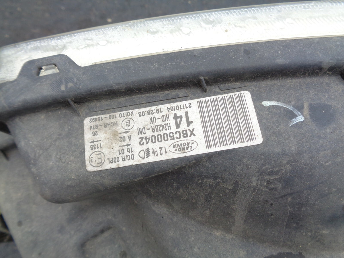 LAND ROVER DISCOVERY 3 OS DRIVER SIDE HEADLIGHT XBC500042