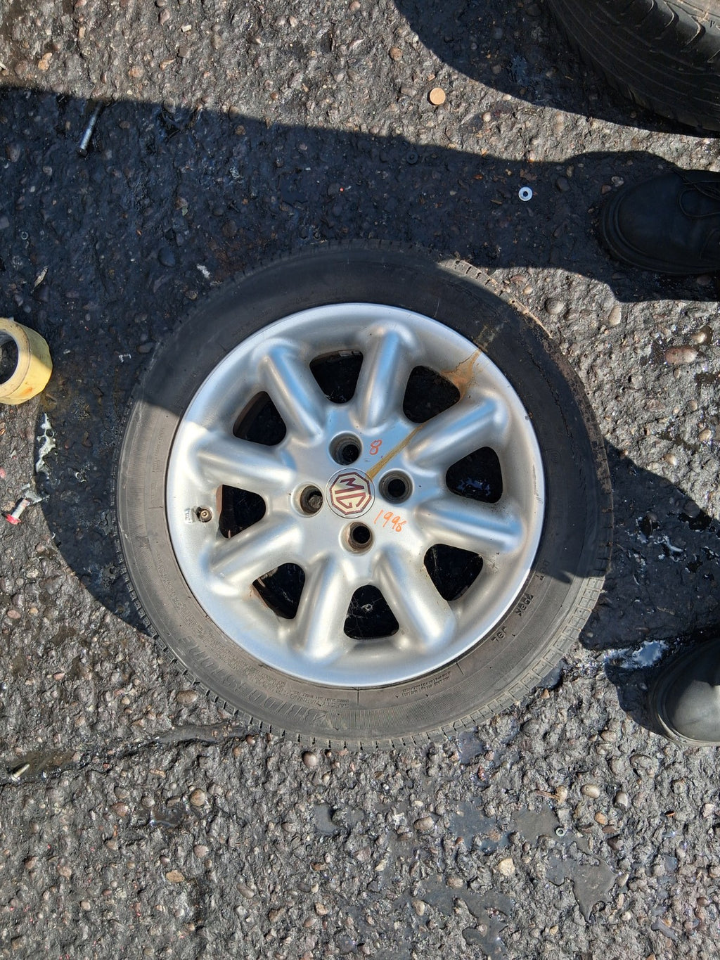 MG MGF 1996 MK1 15 INCH ALLOY WHEEL WITH TYRE 195/50R15