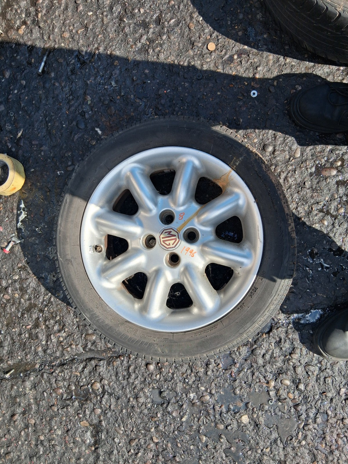 MG MGF 1996 MK1 15 INCH ALLOY WHEEL WITH TYRE 195/50R15