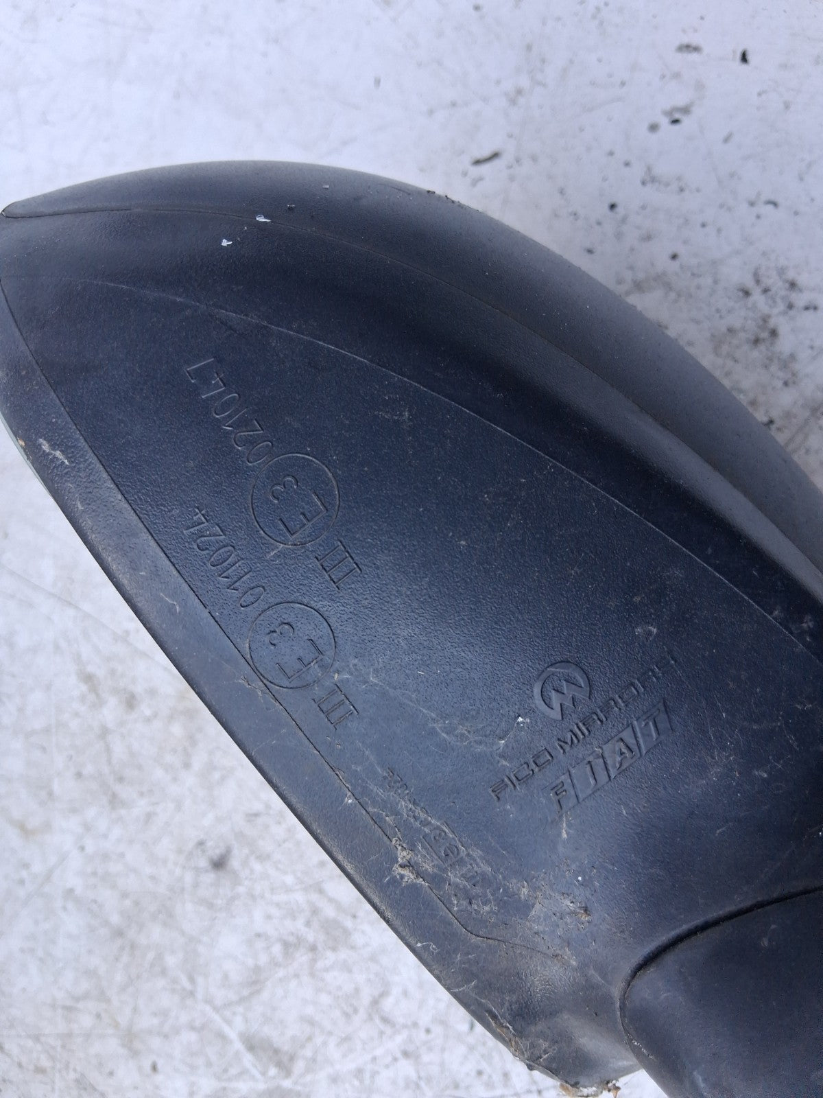2010 FIAT 500 LOUNGE MK1 OSF DRIVER SIDE FRONT RIGHT WING MIRROR BLACK