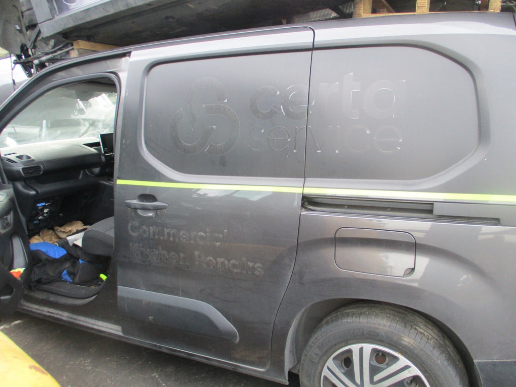 PEUGEOT PARTNER MK3 2022 NS PASSENGER SIDE SLIDING LOADING BARE DOOR GREY KVL