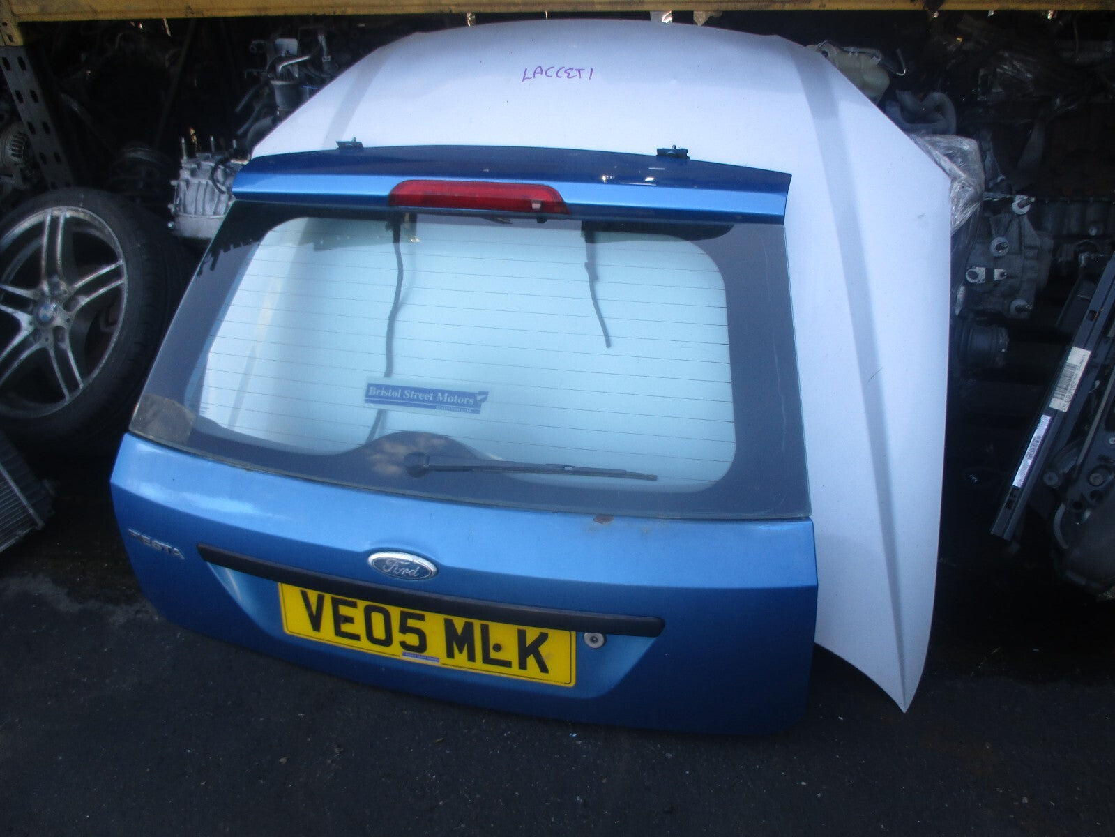 FORD FIESTA 2005 MK6 3 DOOR TAILGATE BOOTLID BLUE