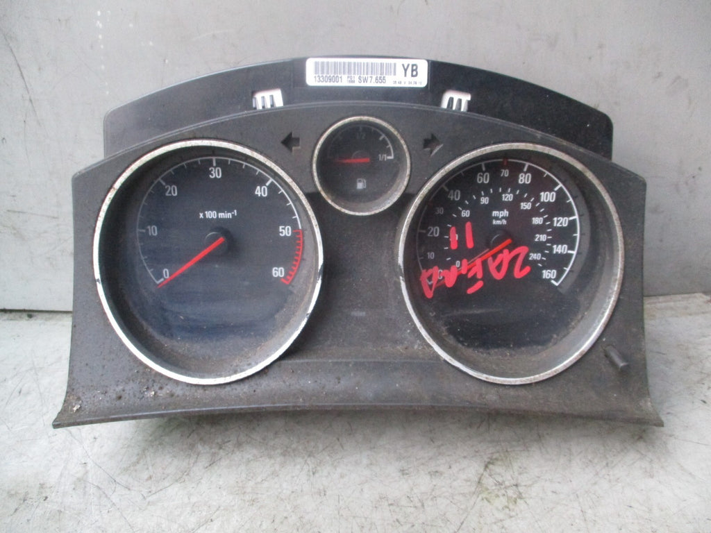 VAUXHALL ZAFIRA B 2010 1.7 DIESEL SPEEDOMETER INSTRUMENT CLUSTER 13309001