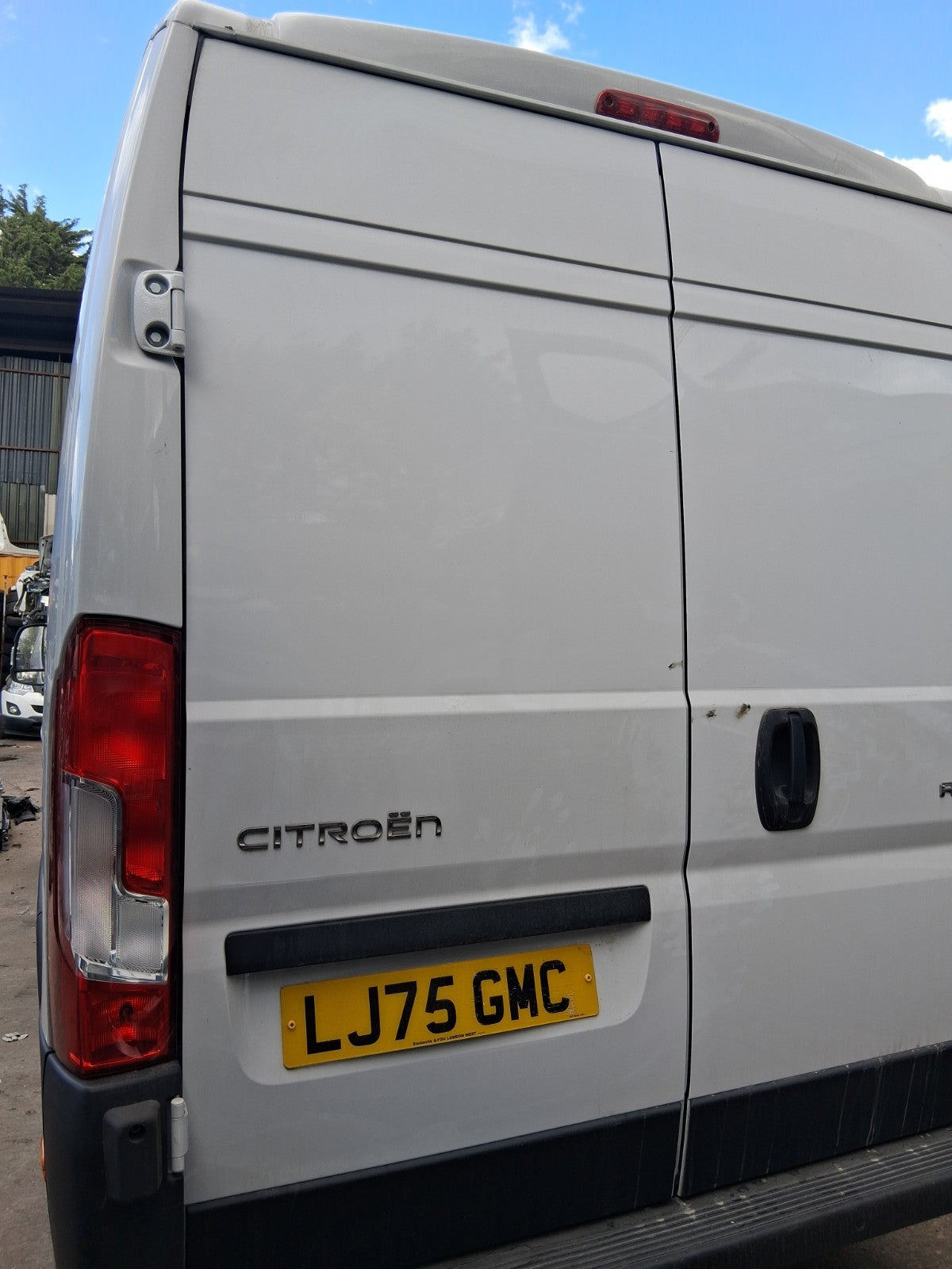 2025 CITROEN RELAY MK3 NSR PASSENGER SIDE REAR COMPLETE DOOR WHITE
