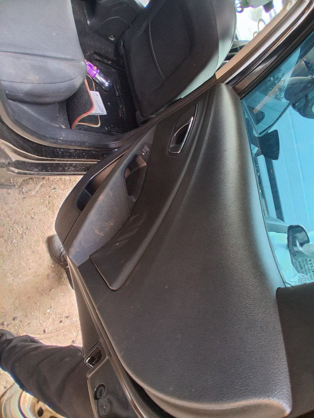 SEAT LEON MK3 2015 OSR DRIVER SIDE REAR DOOR CARD