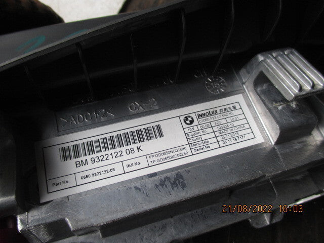 BMW 1 SERIES F20 2015 MULTIFUNCTION SCREEN DISPLAY 9322122