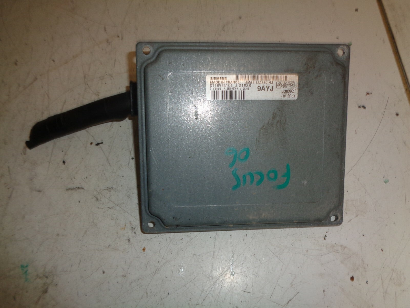 FORD FOCUS 2006 MK2 HATCHBACK ECU ENGINE CONTROL MODULE UNIT 4M5112A650HJ