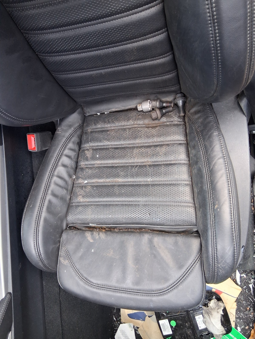 2022 ALFA ROMEO STELVIO 4Q NSF PASSENGER SIDE FRONT LEFT COMPLETE LEATHER SEAT