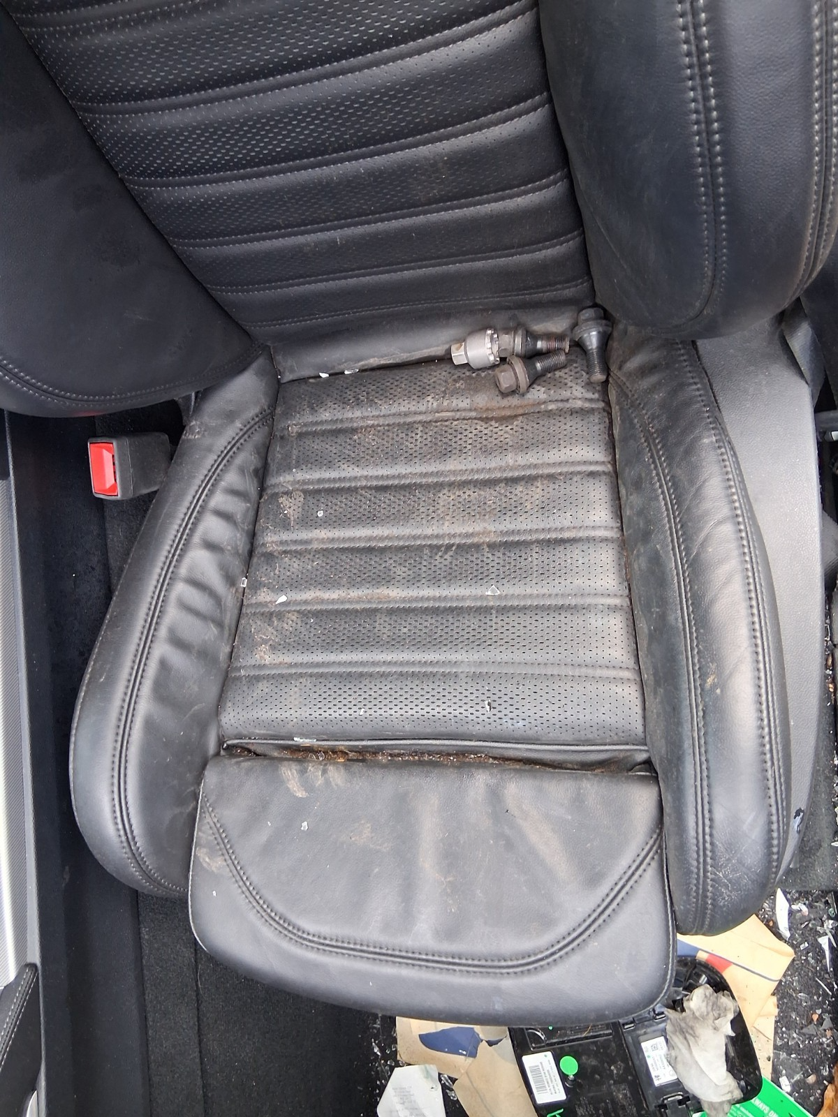 2022 ALFA ROMEO STELVIO 4Q NSF PASSENGER SIDE FRONT LEFT COMPLETE LEATHER SEAT