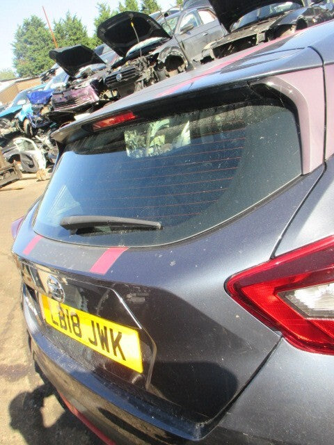 2018 NISSAN MICRA K14 REAR BARE TAIL GATE GREY TITANIUM KPN