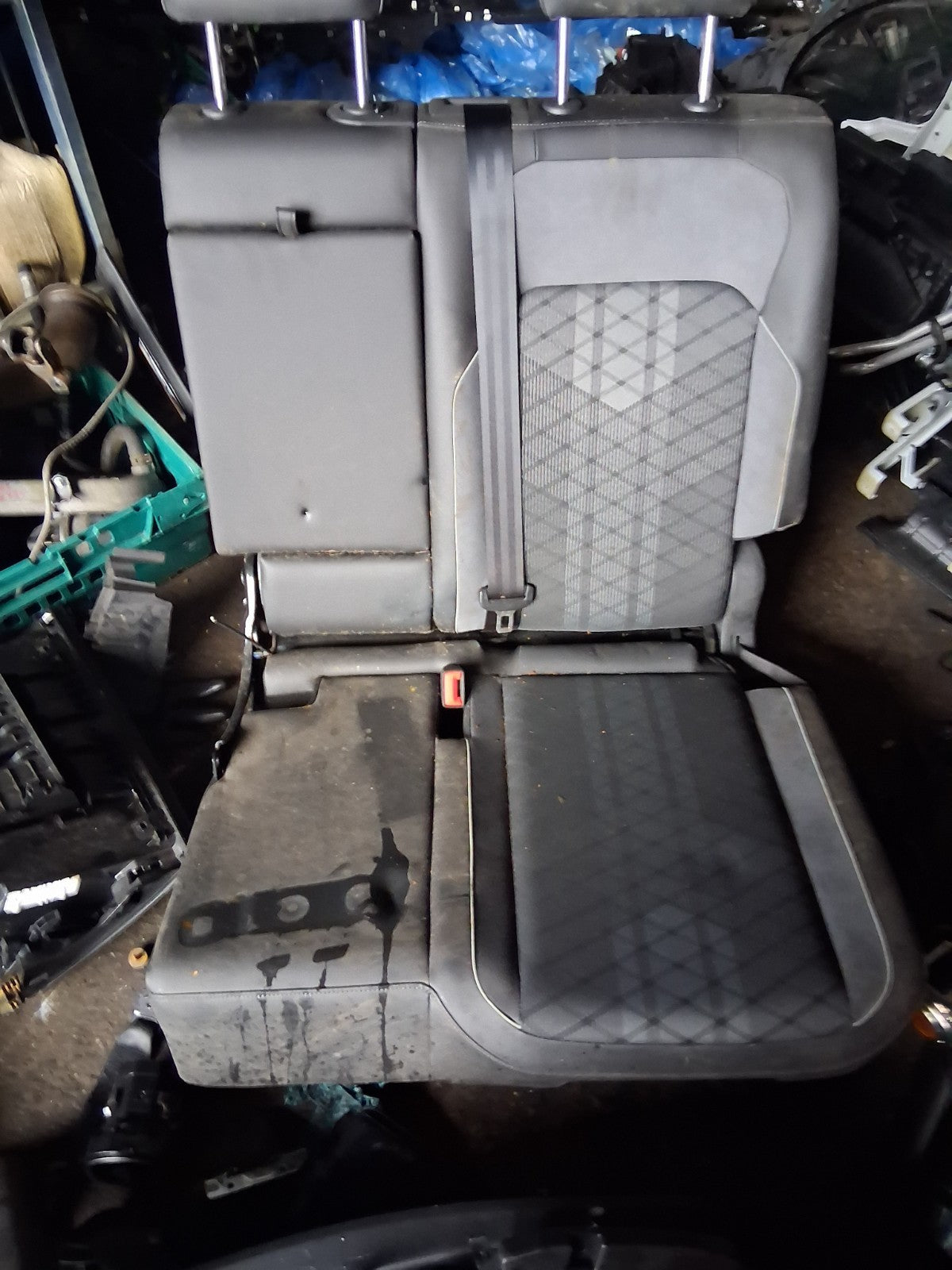 2023 VW VOLKSWAGEN TIGUAN MK2 NSR PASSENGER SIDE REAR TWIN SEAT HALF LEATHER