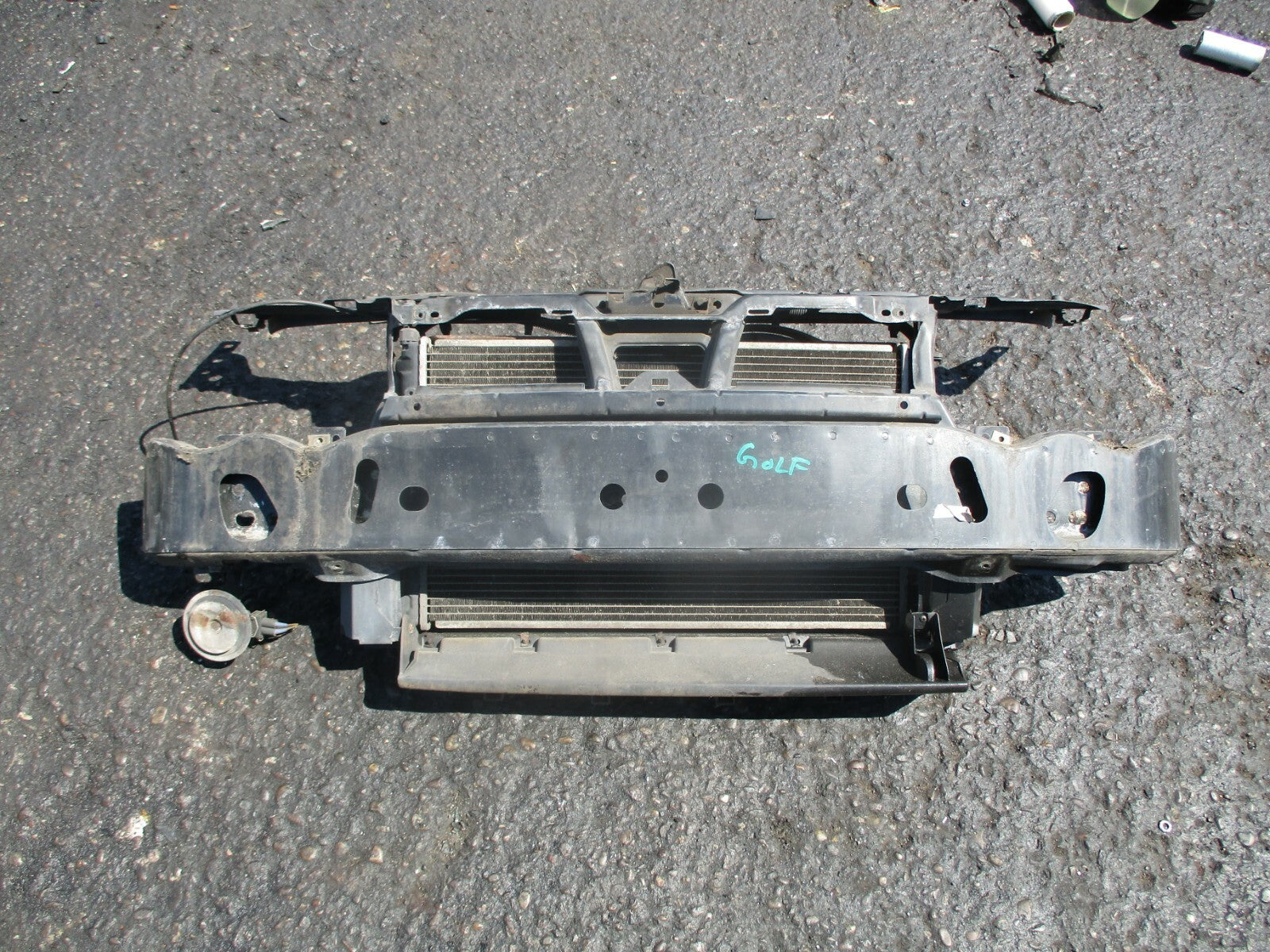 VW VOLKSWAGEN GOLF CABRIO 1998 COMPLETE RAD RADIATOR PACK FAN SLAM PANEL BAR