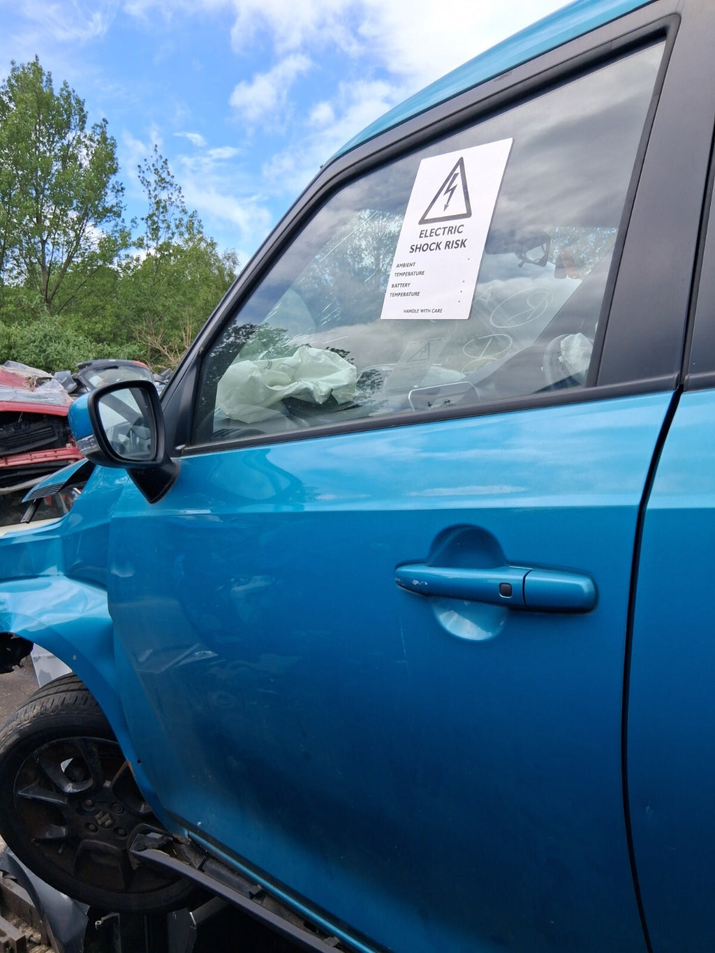 2022 SUZUKI IGNIS SZ5 NSF PASSENGER SIDE BARE DOOR NEON BLUE METALLIC CFJ