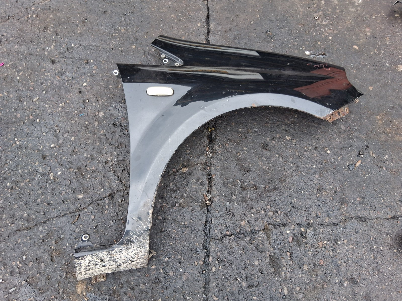2007 FIAT PUNTO MK3 OSF DRIVER SIDE FRONT WING PANEL BLACK