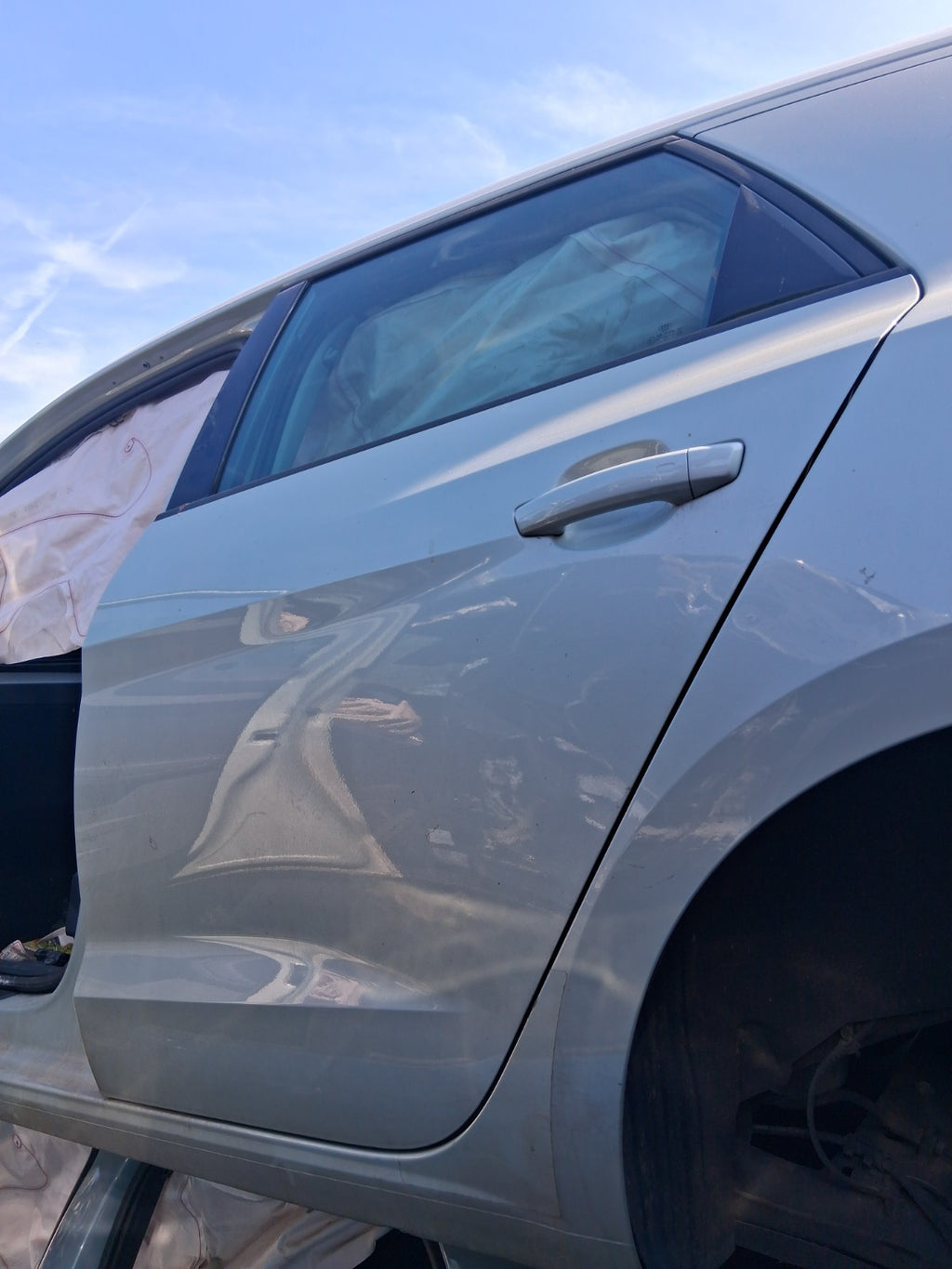 2023 AUDI A1 GB MK2 HATCH NSR PASSENGER SIDE REAR BARE DOOR DEW SILVER MET LX7E