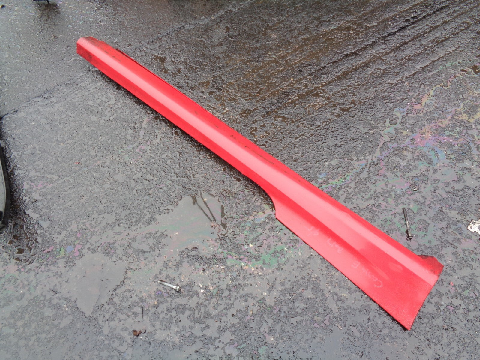 VAUXHALL CORSA E 2017 3 DOOR OS DRIVER RIGHT SIDE SKIRT RED