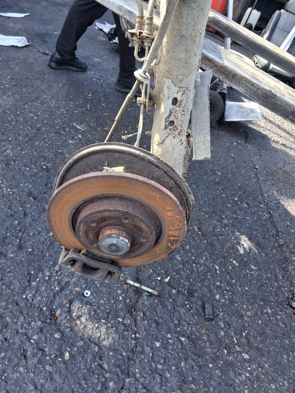 2018 MERCEDES BENZ CITAN W415 COMPLETE REAR AXLE DISC TYPE