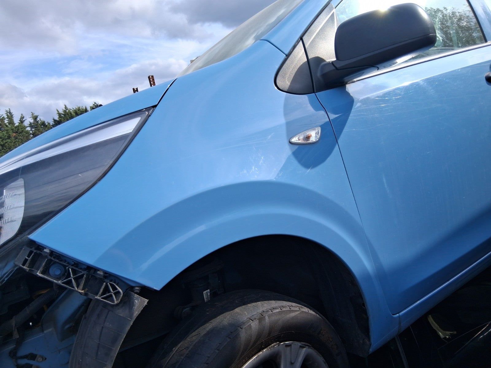 2019 KIA PICANTO MK3 NSF PASSENGER SIDE FRONT WING PANEL BLUE