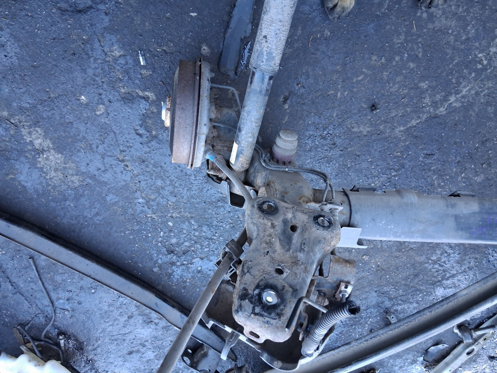 2012 PEUGEOT 208 COMPLETE REAR AXLE DISC TYPE