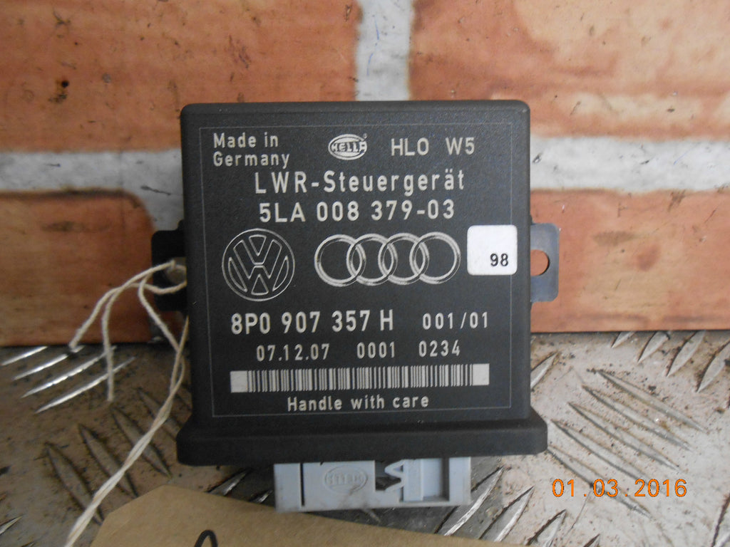 AUDI A6 4F 2008 AUTOMATIC HEADLIGHT RANGE CONTROL ECU MODULE 8P0907357H