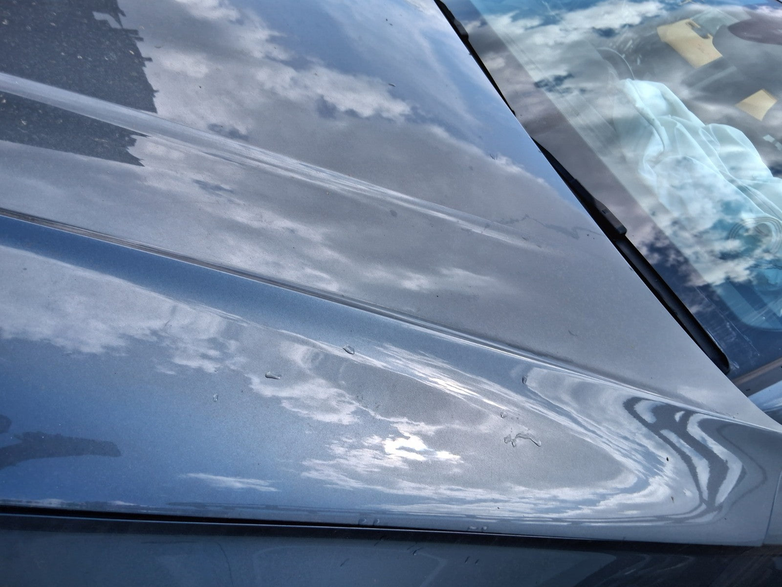 2019 AUDI Q5 FY FRONT BONNET HOOD PANEL DAMAGED MONSOON GREY METALLIC LX7R