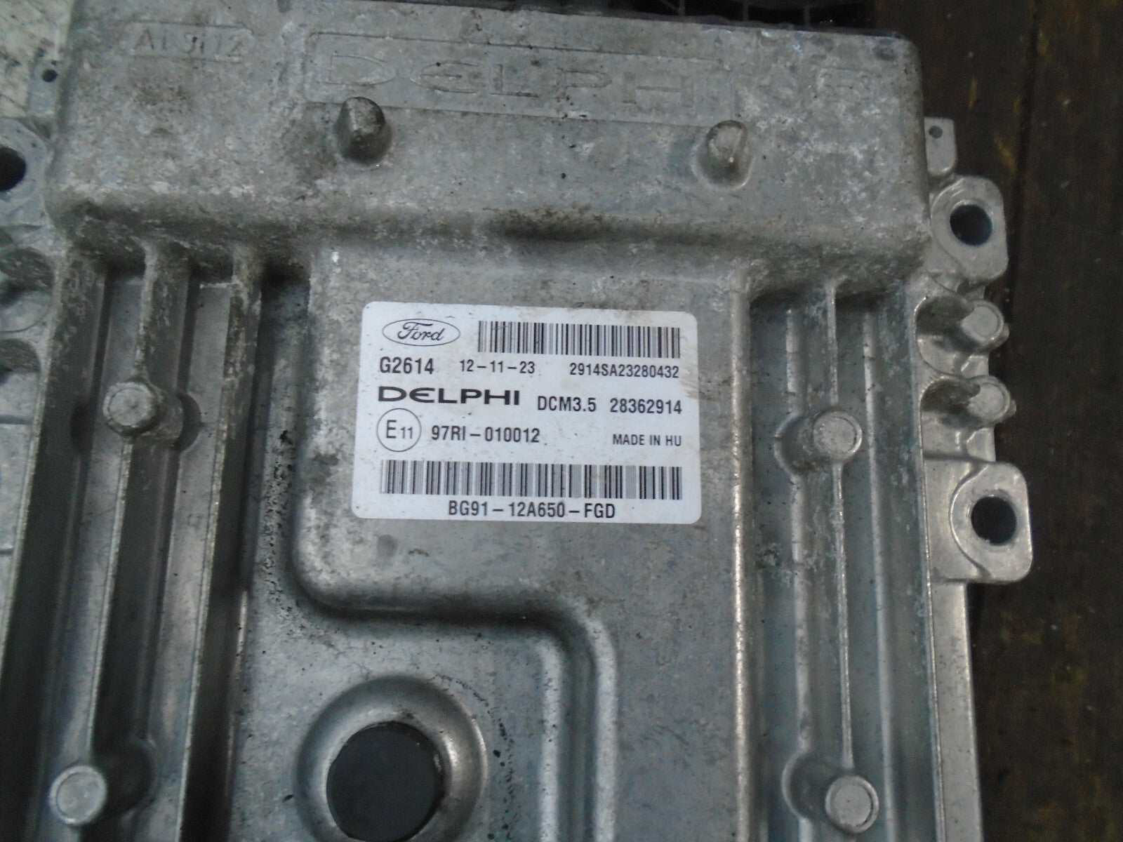FORD MONDEO MK4 2013 2.0 DIESEL ECU ENGINE CONTROL MODULE UNIT BG9112A650FGD