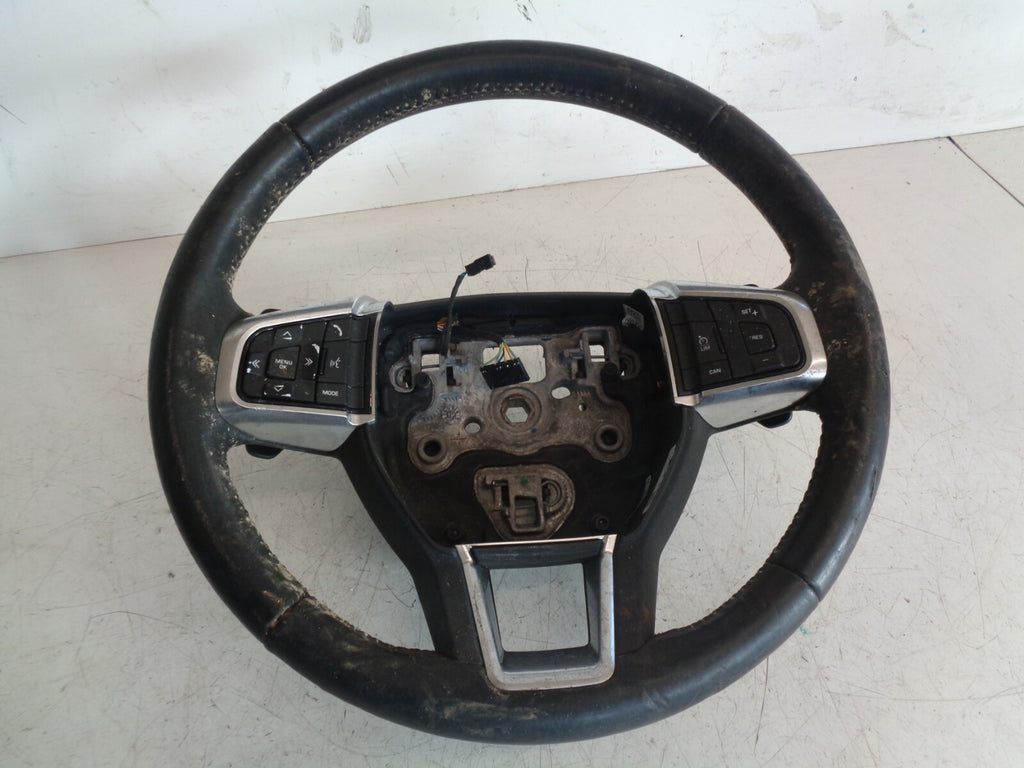 VAUXHALL INSIGNIA MK1 MULTI FUNCTION BLACK LEATHER STEERING WHEEL 13316540