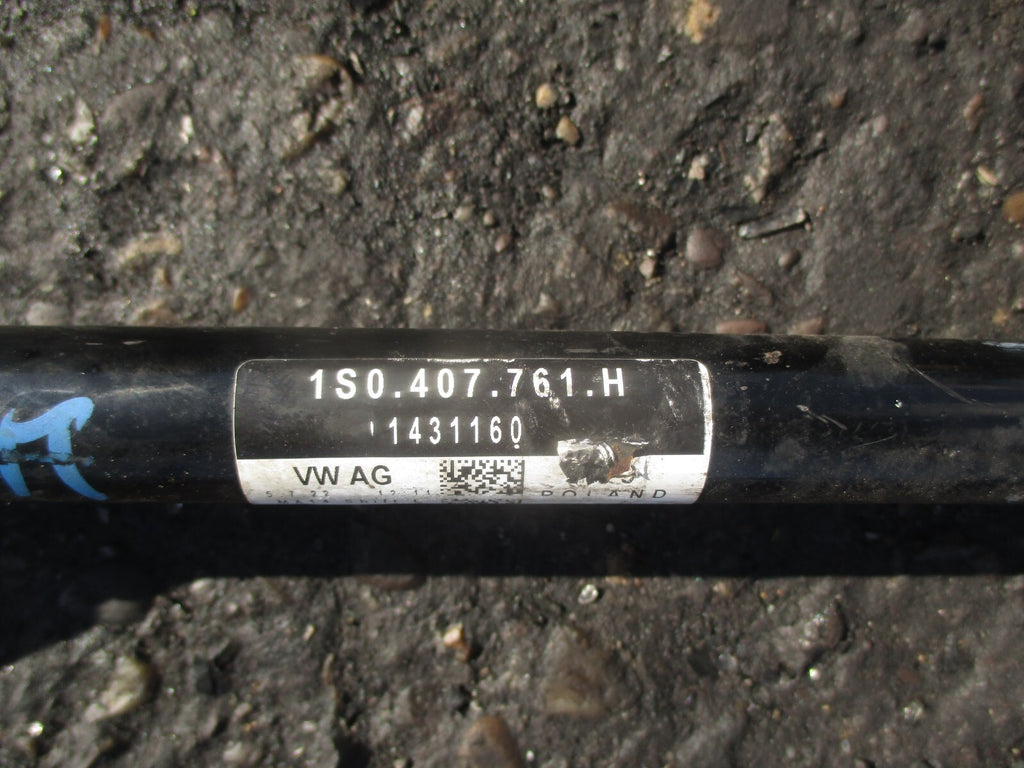2022 VOLKSWAGEN UP 1.0 PETROL NS PASSENGER SIDE DRIVESHAFT 1S0407761H