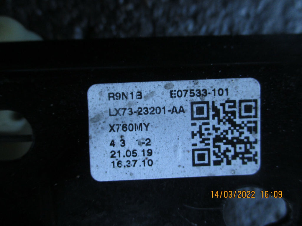 JAGUAR XE 2019 NSF PASSENGER SIDE FRONT WINDOW REGULATOR MOTOR LX73-23201-AA