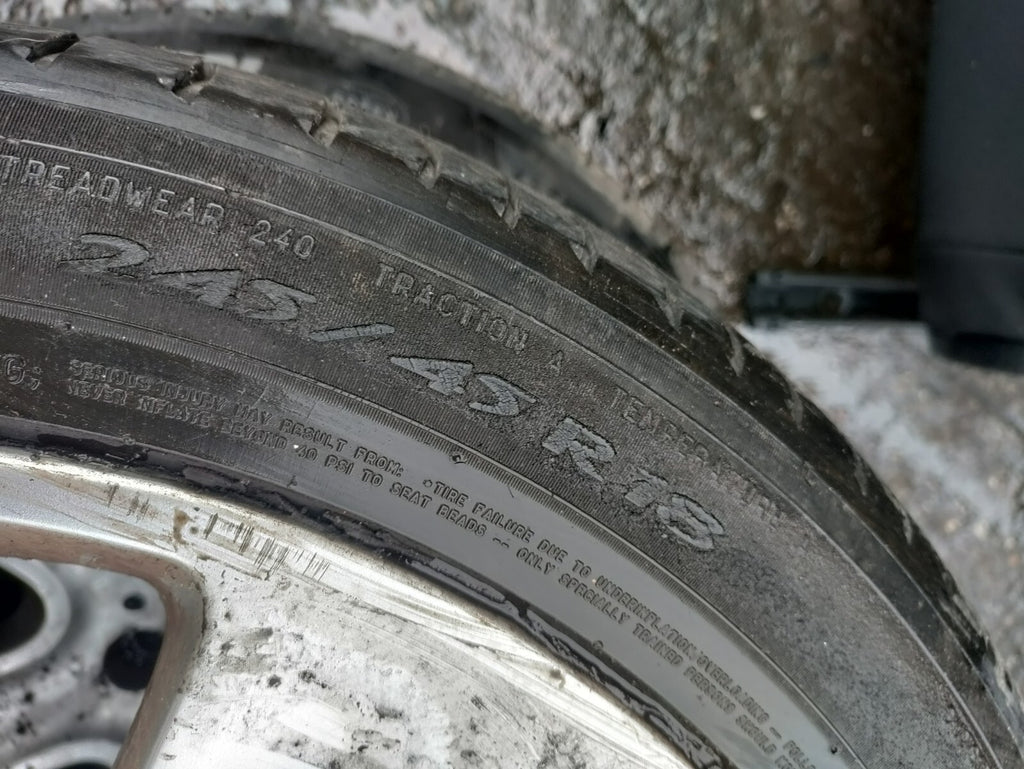 2009 JAGUAR XF X250 18 INCH ALLOY WHEEL WITH TYRE 245/45R18 REF 3