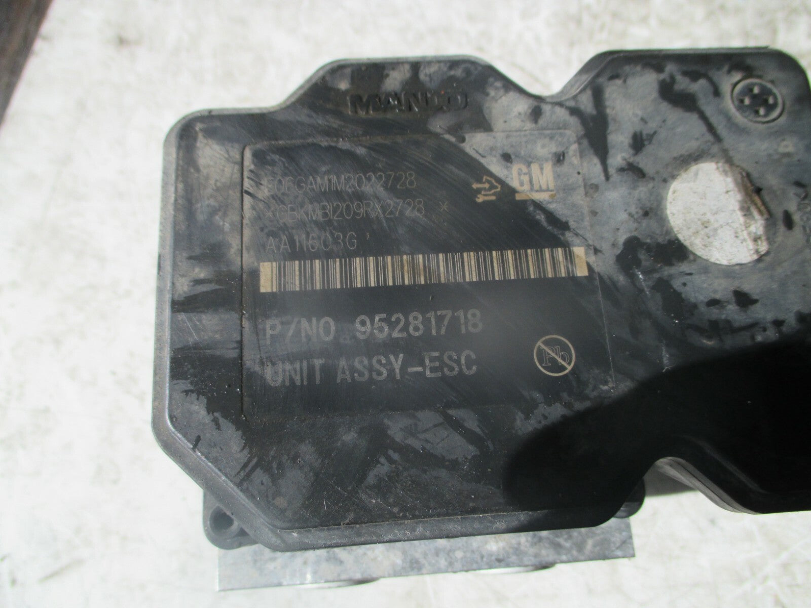 VAUXHALL MOKKA 2013 MK1 J13 ABS BRAKING PUMP 95281718