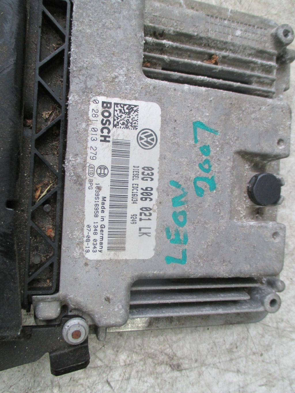 SEAT LEON MK2 2007 1.9 DIESEL ECU ENGINE CONTROL MODULE UNIT 03G906021L