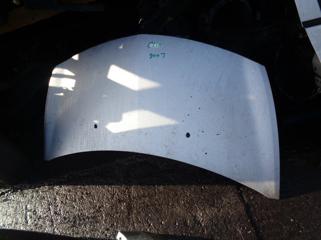 RENAULT CLIO MK3 2007 COMPLETE BONNET PANEL SILVER