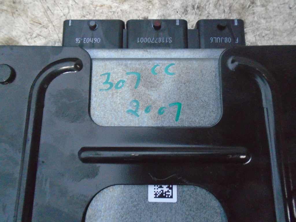 PEUGEOT 307 CC 2007 2.0 DIESEL ECU ENGINE CONTROL MODULE UNIT 9663607380