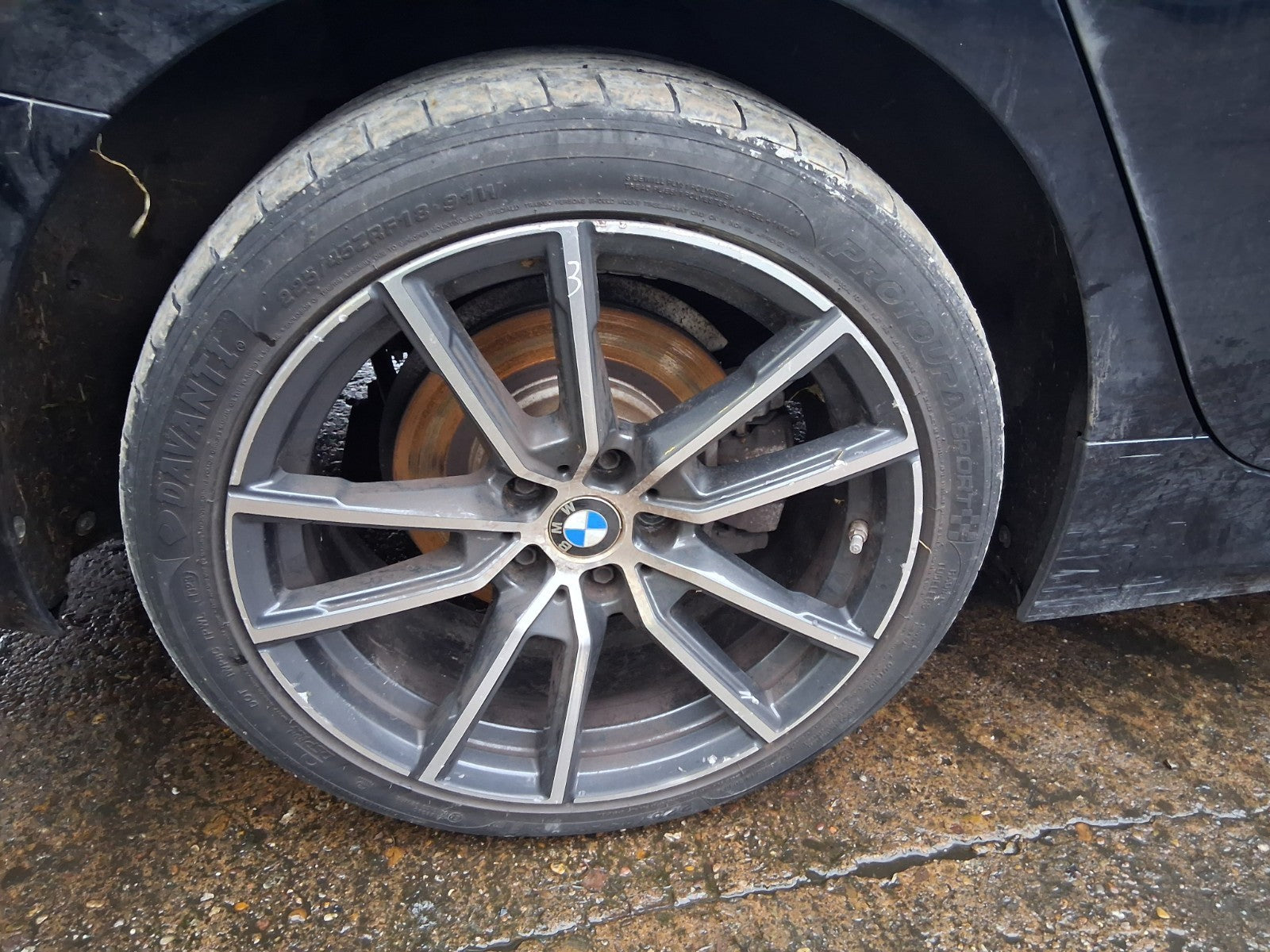 BMW 3 SERIES G20 2019 18 INCH ALLOY WHEEL WITH TYRE 225/45ZR18 REF 3