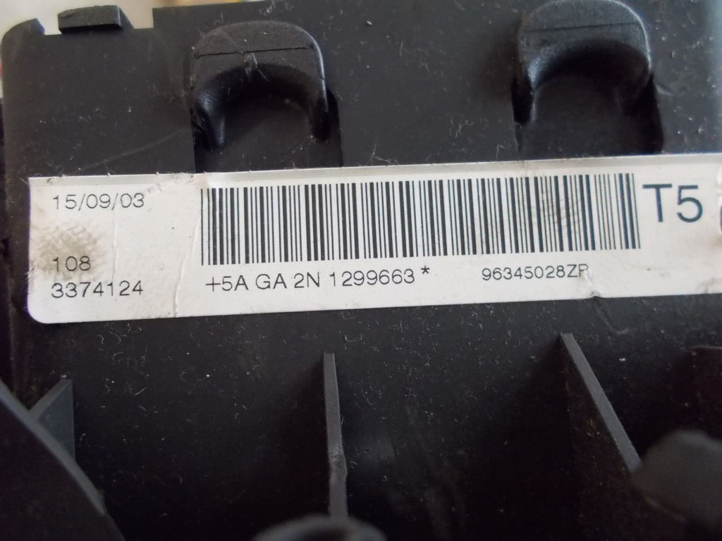 2003 PEUGEOT 307CC COUPE DRIVERS STEERING WHEEL AIR BAG 96345028