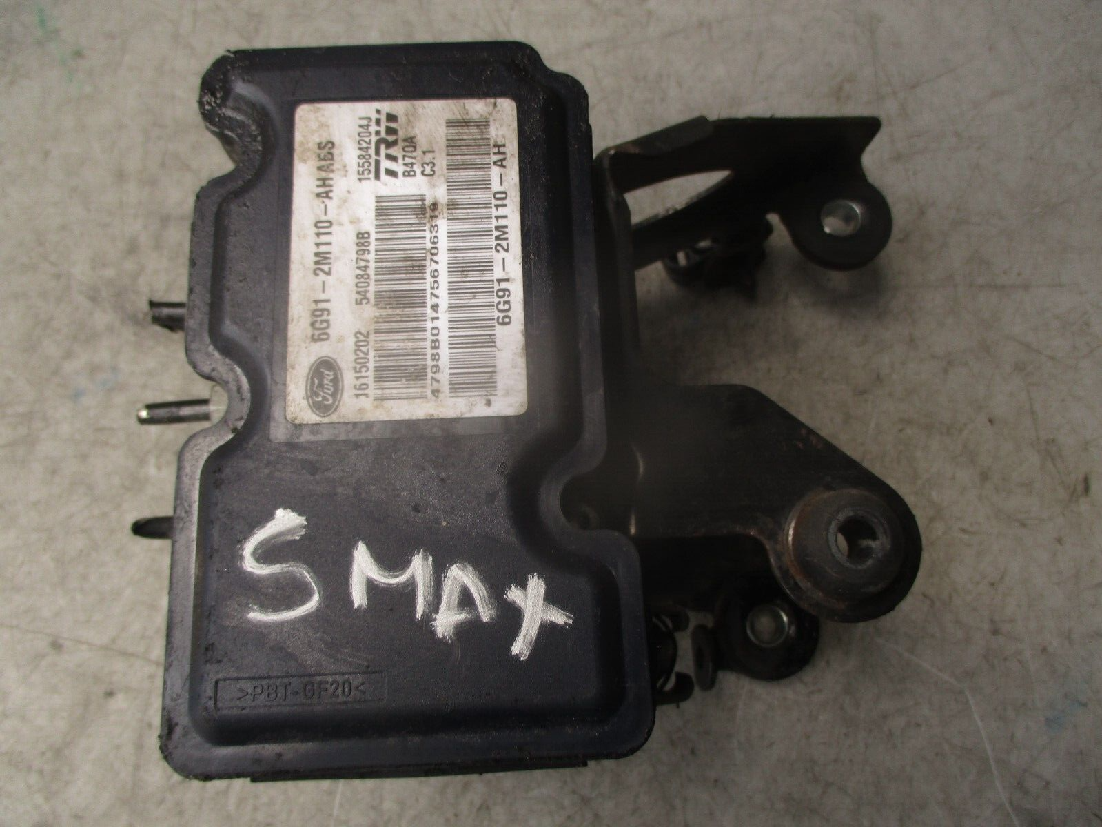 2007 FORD S MAX 2.0 DIESEL ABS PUMP CONTROL MODULE 6G912M110AH