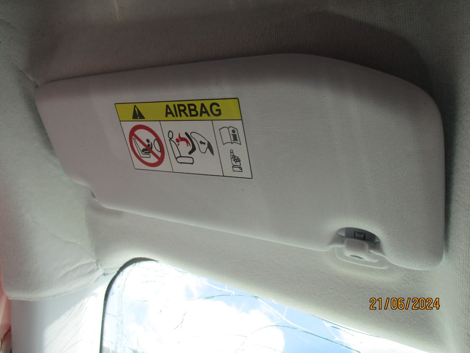 VAUXHALL MOKKA B MK2 2022 NSF PASSENGER SIDE FRONT INTERIOR SUN VISOR