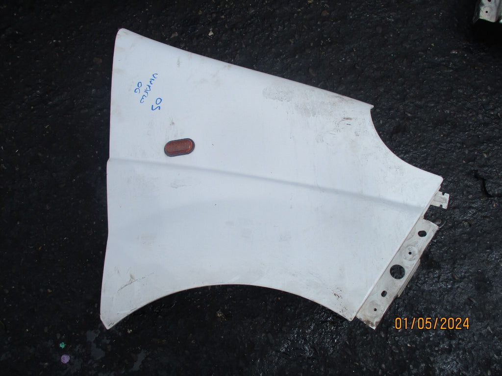 VAUXHALL VIVARO MK1 2006 OS DRIVER SIDE WING PANEL WHITE