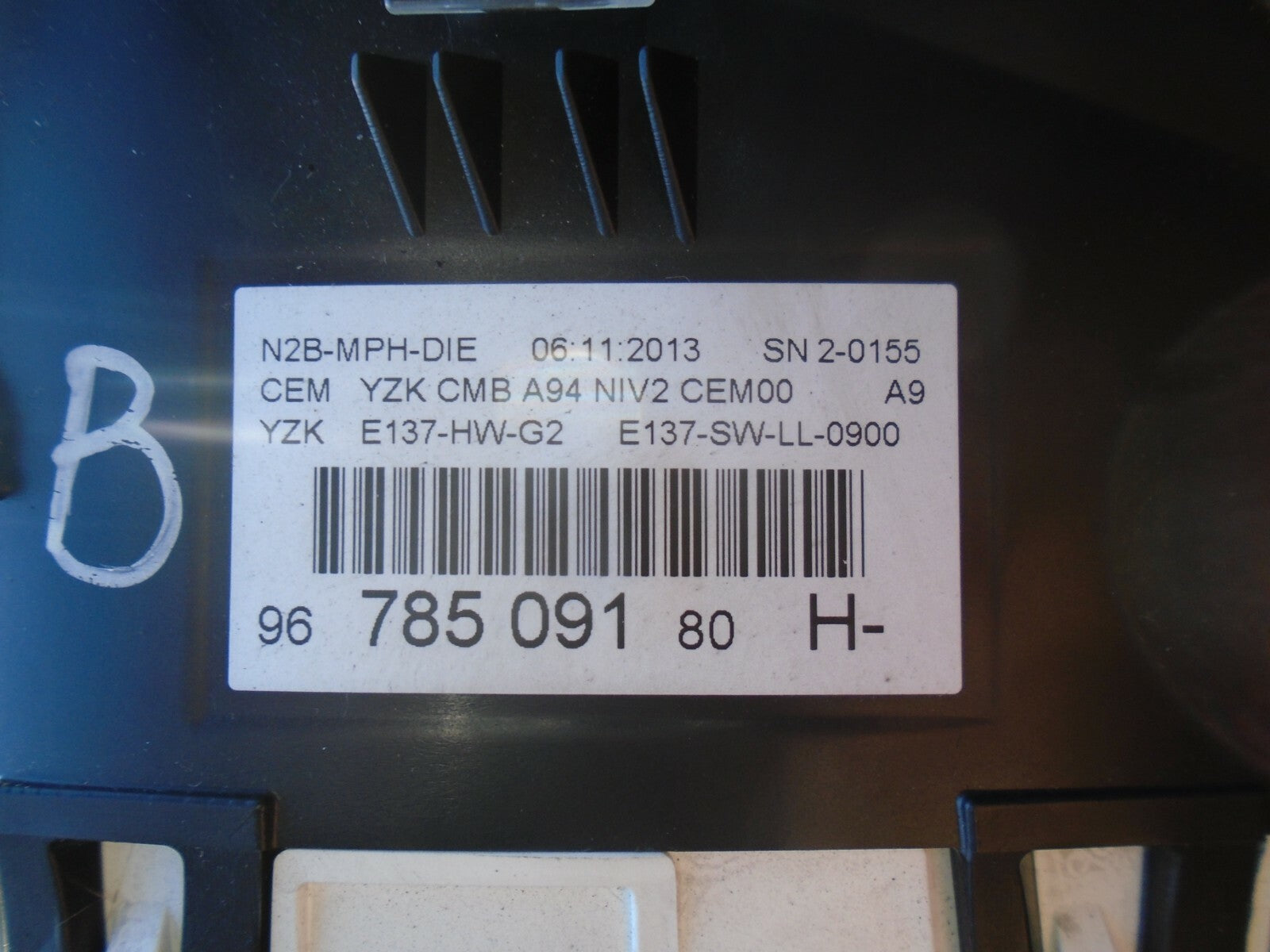 PEUGEOT 2008 2014 SPEEDOMETER CLOCKS INTSTRUMENT CLUSTER 769317790U