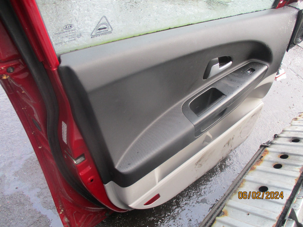 KIA CEED MK1 2008 NSF PASSENGER SIDE FRONT COMPLETE DOOR RED