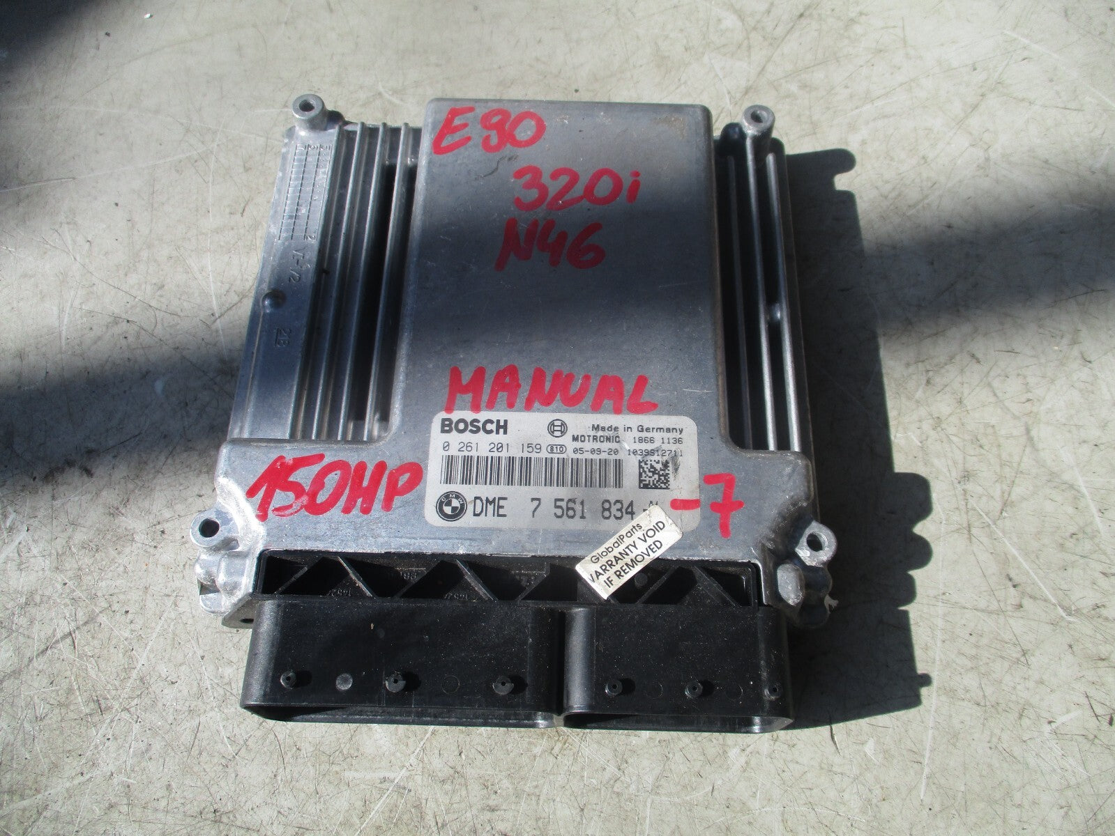 2005 BMW 3 SERIES E90 2.0 PETROL ECU ENGINE CONTROL MODULE UNIT 7561834