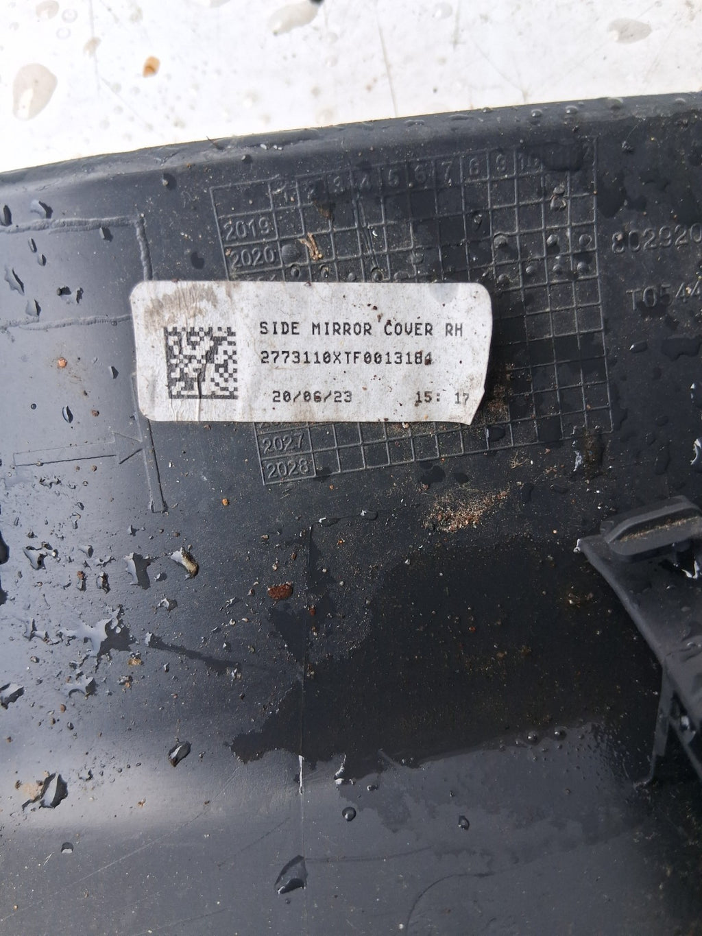 2024 RENAULT TRAFIC X82 OSF DRIVER SIDE FRONT DOOR WING MIRROR COVER 2542786X