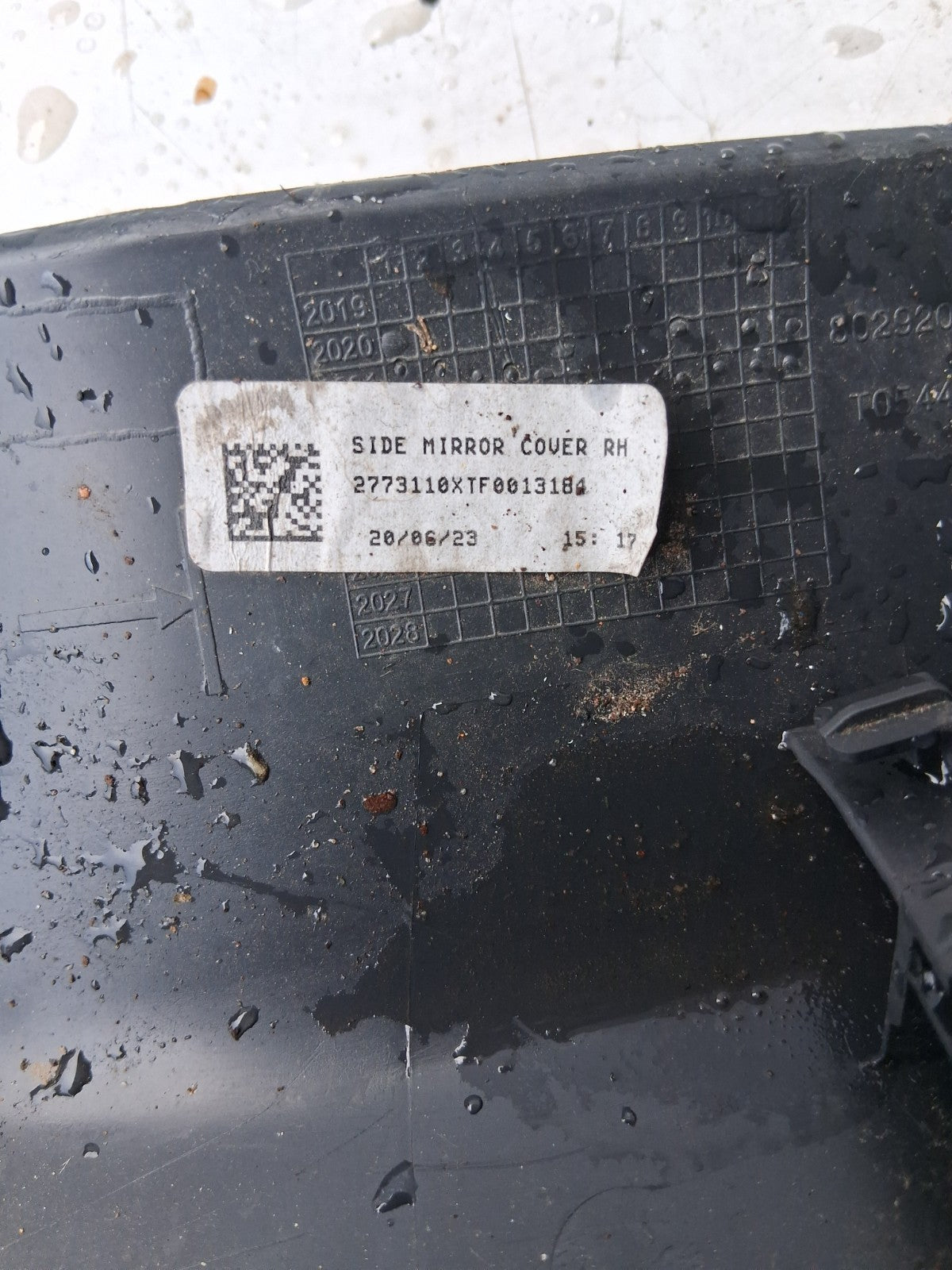 2024 RENAULT TRAFIC X82 OSF DRIVER SIDE FRONT DOOR WING MIRROR COVER 2542786X
