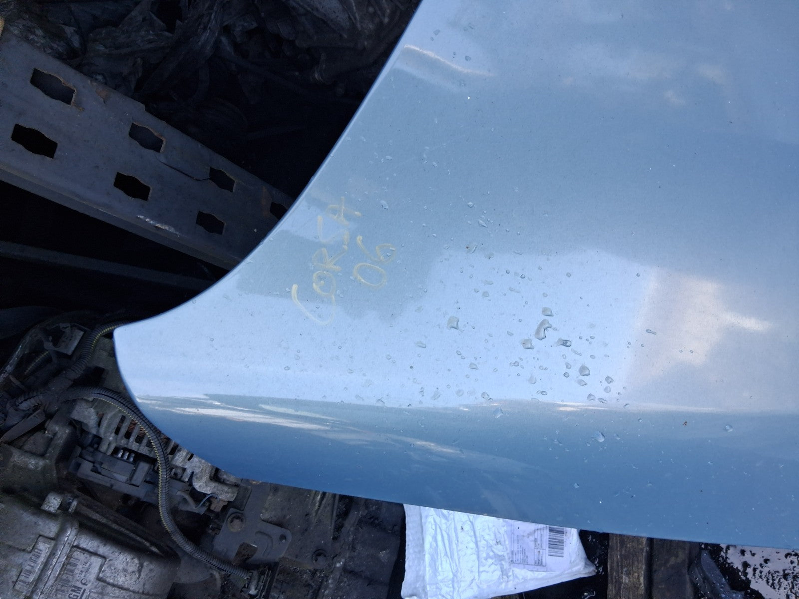 2006 VAUXHALL CORSA C FRONT BONNET HOOD PANEL BLUE