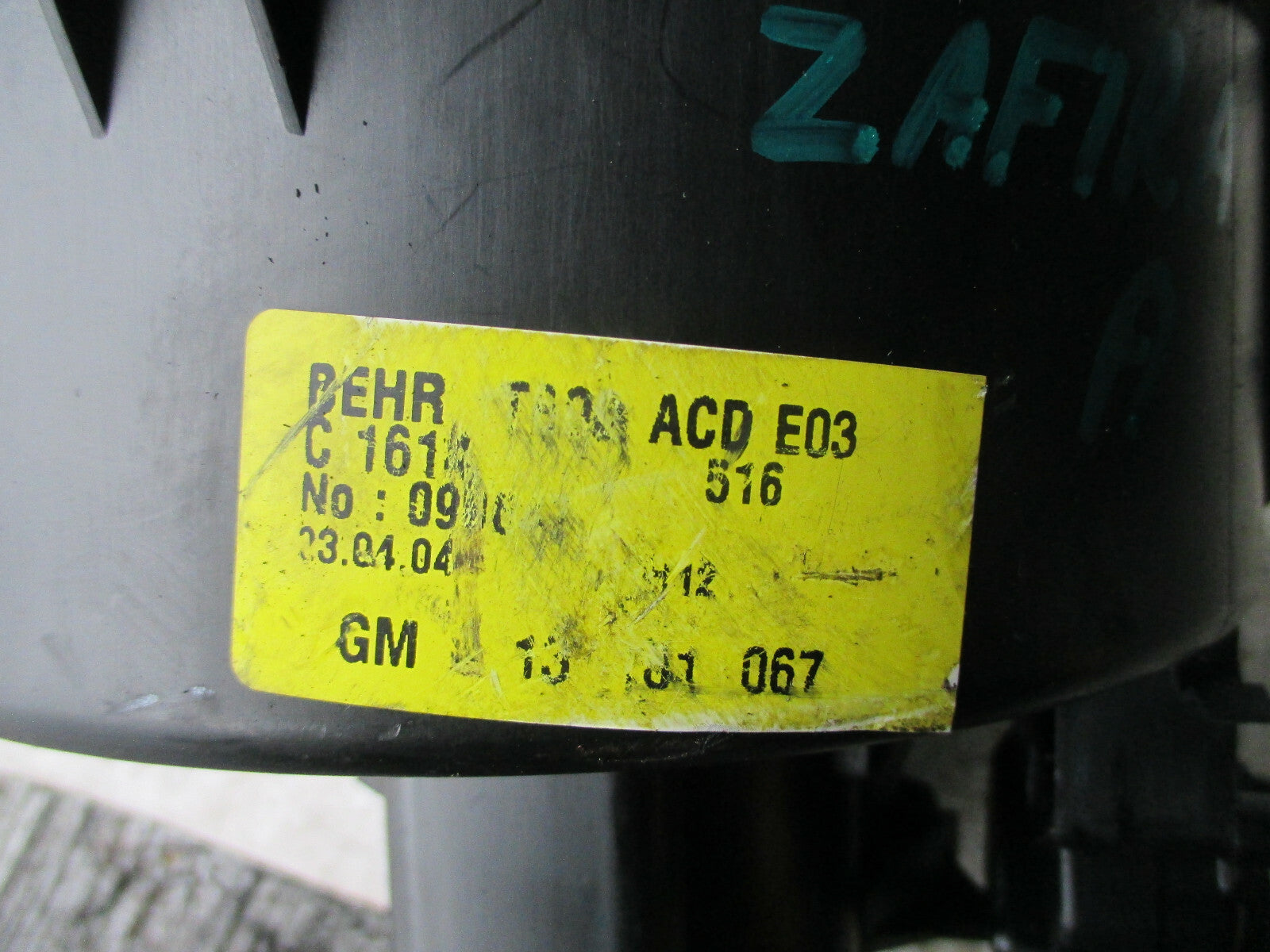 VAUXHALL ZAFIRA A MK1 1999 - 2005 HATER FAN BLOWER MOTOR ASSEMBLY UNIT 9400525