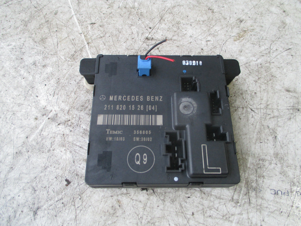 MERCEDES BENZ E CLASS W211 NS PASSENGER SIDE REAR DOOR CONTROL MODULE 2118201526