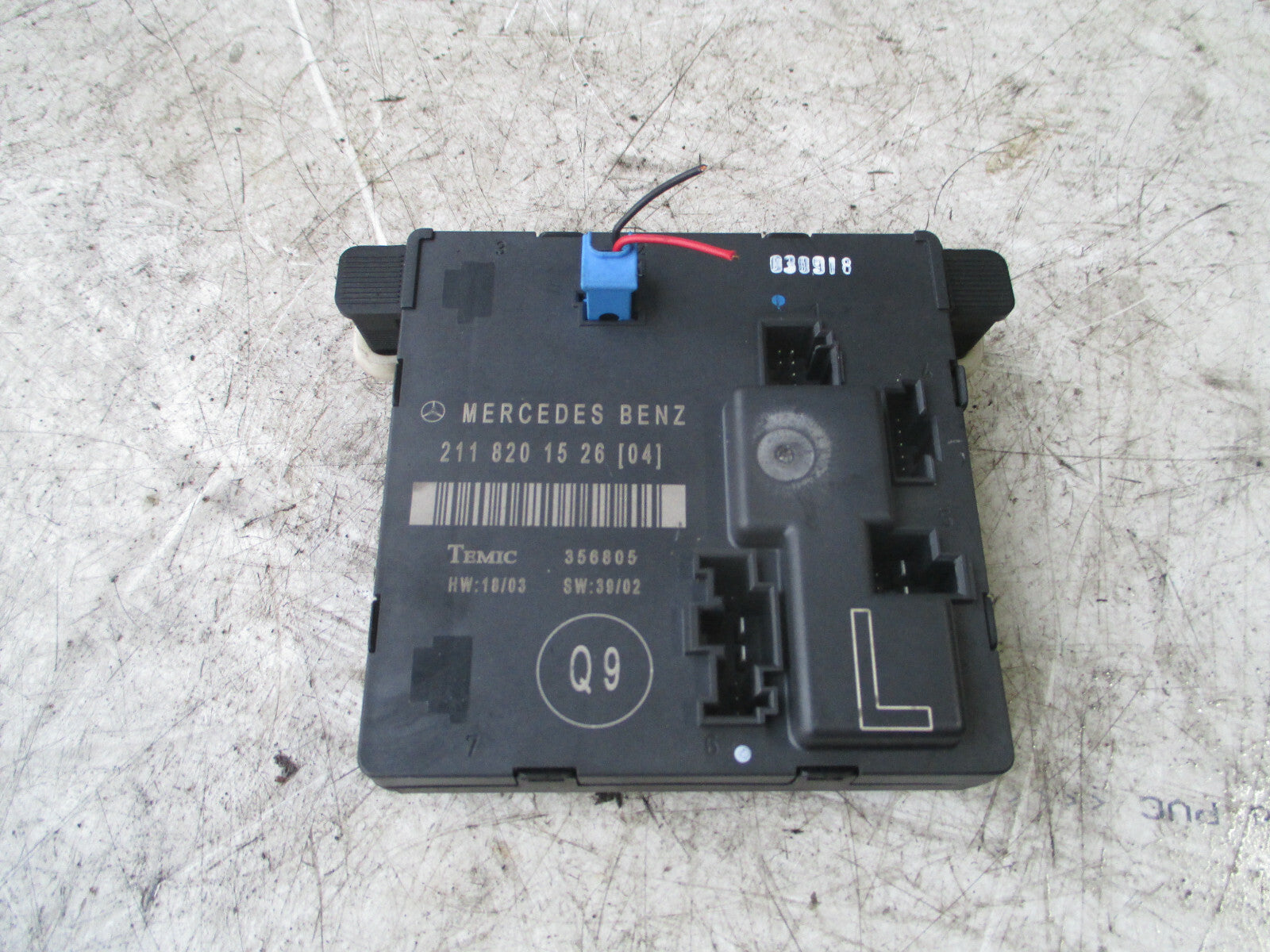 MERCEDES BENZ E CLASS W211 NS PASSENGER SIDE REAR DOOR CONTROL MODULE 2118201526