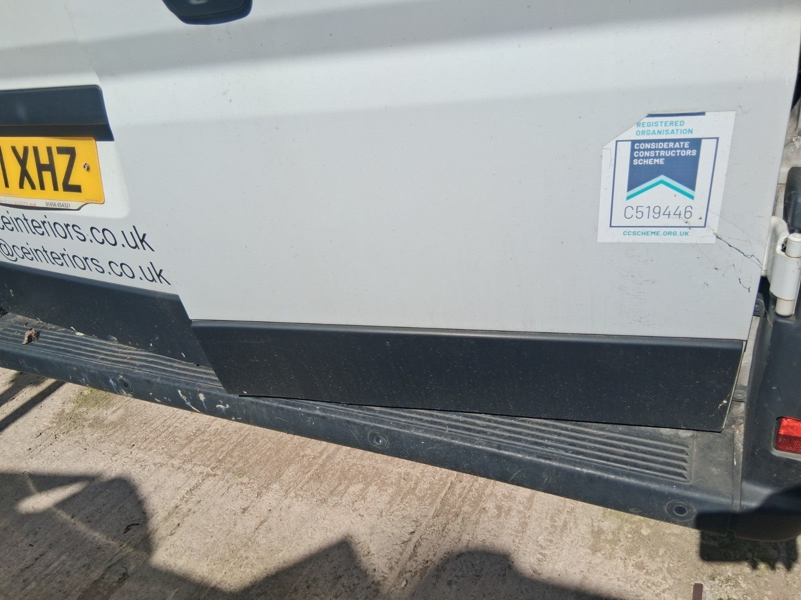 2021 CITROEN RELAY MK3 OSR DRIVER SIDE REAR COMPLETE DOOR WHITE