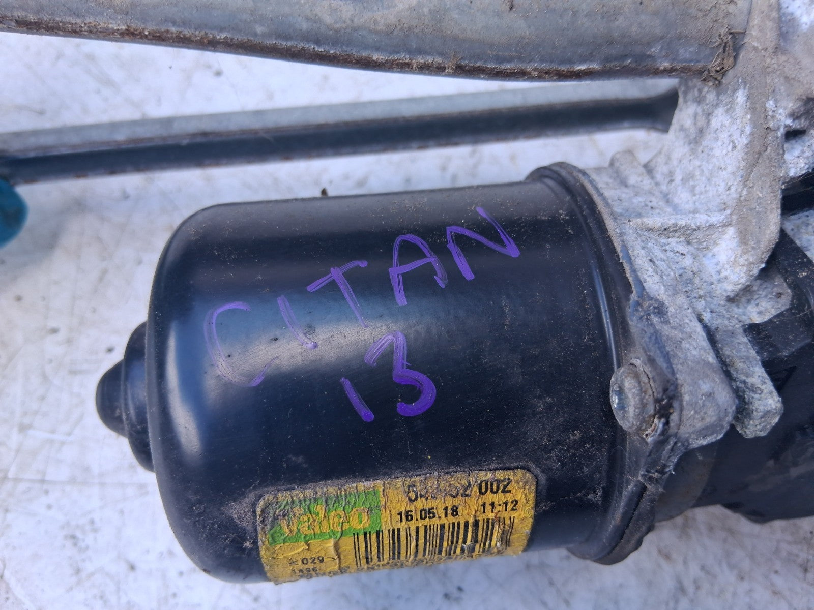 2018 MERCEDES CITAN FRONT WINDSCREEN WIPER MOTOR LINKAGE